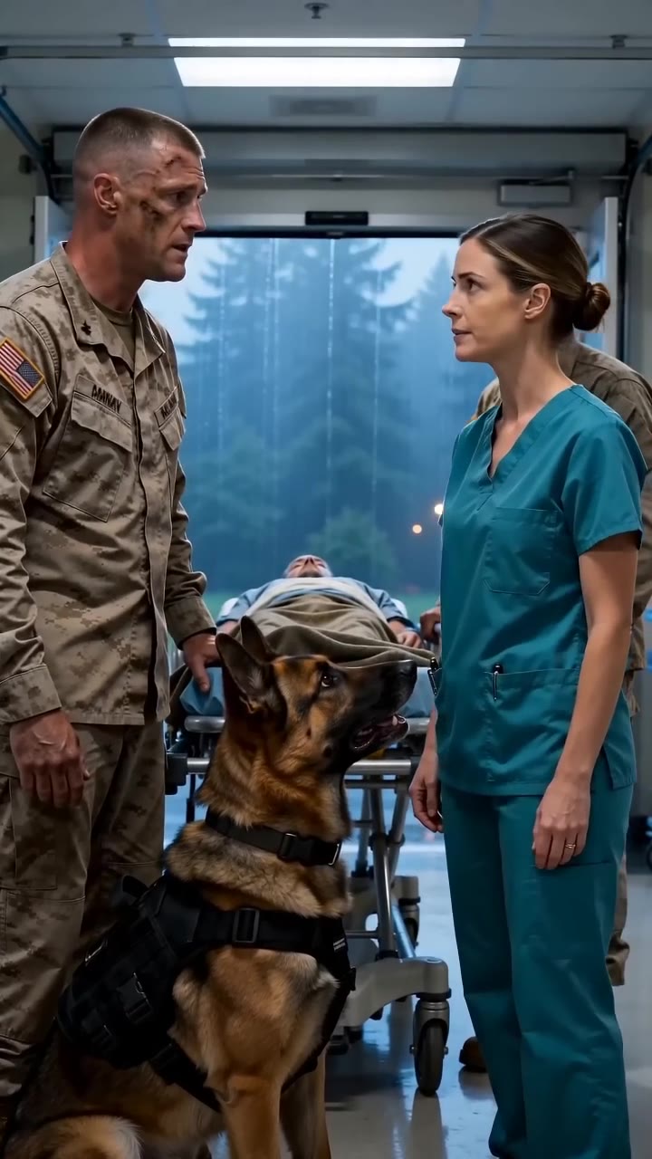 A Loyal Military Dog Refuses to Leave His Fallen Handler’s Side in the ER