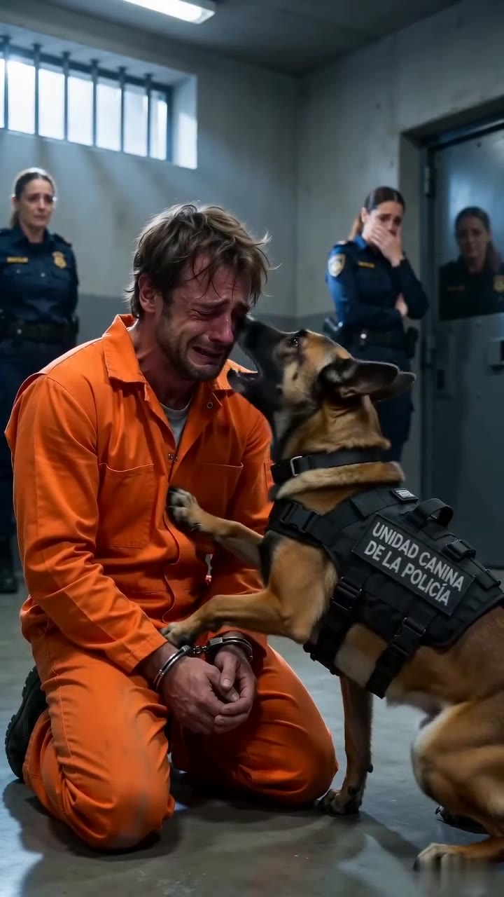 Un perro policía abraza a un preso inocente y revela la verdad