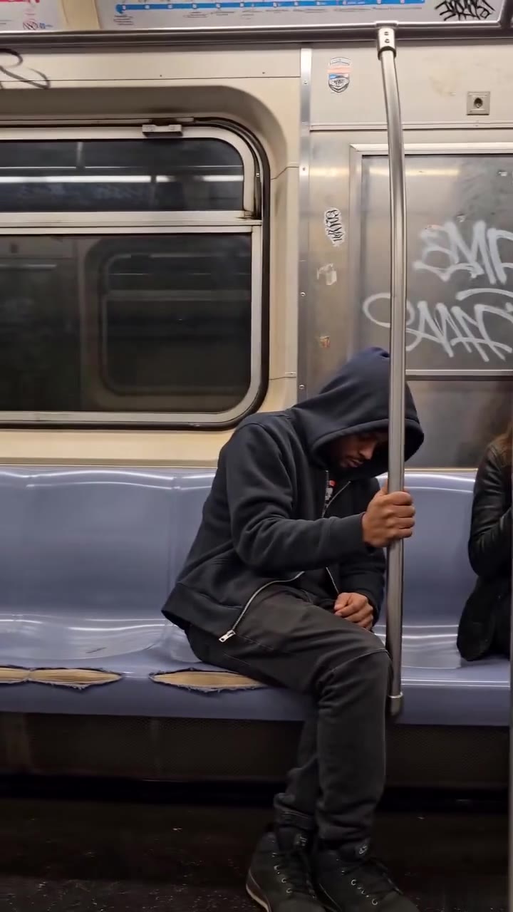 An Angry Woman Shamed Me on the Subway Until I Pulled Down My Hood