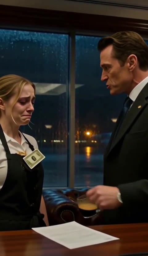 Arrogant Billionaire Insults Poor Waitress On Christmas Eve, But A Mysterious Trucker Steps In!