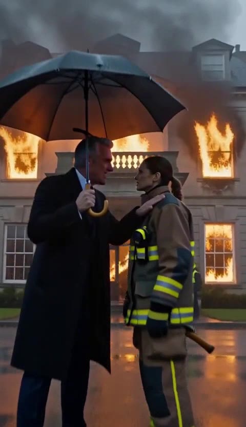 Arrogant Politician Locked Daughter In Burning Mansion, Firefighter Risked Everything To Save Her!