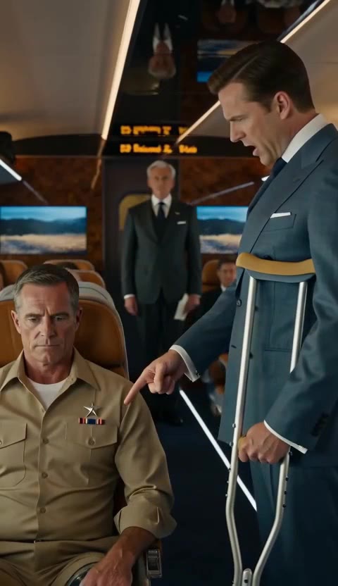 The Banker Mocked the Veteran’s Crutches—Then the Minister Revealed His True Identity