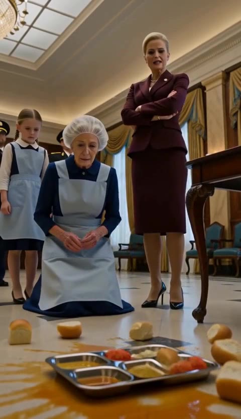 The Banquet Supervisor Made My Grandma Kneel — Then My Father Walked In and the Hall Went Silent