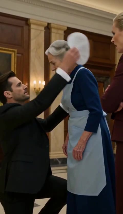 The Banquet Supervisor Made My Grandma Kneel — Then My Father Walked In and the Hall Went Silent