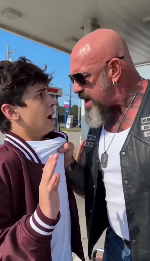 A Biker Defended an Elderly Woman, But the Teen's Secret Changed Everything