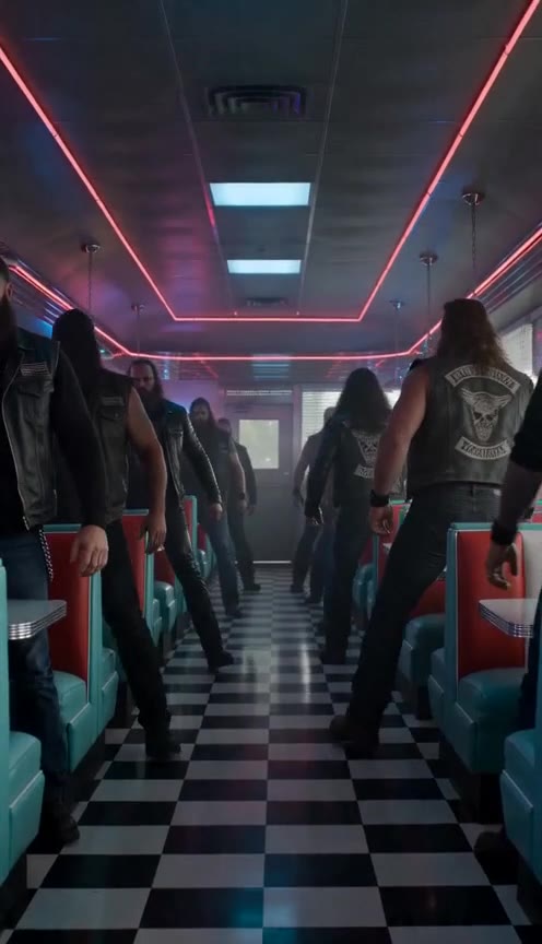 A Biker Gang Cornered a Terrified Diner Guest, but Their Real Target Shocked Everyone