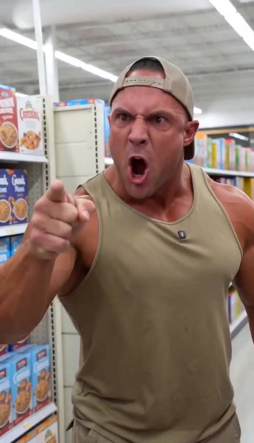 A Giant Biker Protects a Crying Girl in a Supermarket and Uncovers a Dark Truth