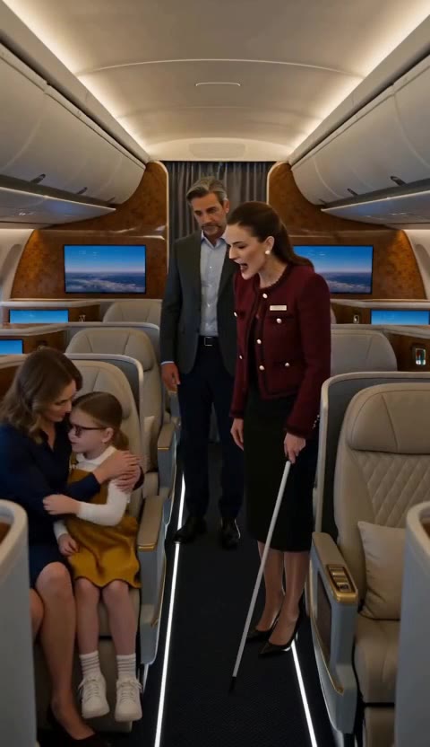 The Billionaire’s First-Class Lesson: A Blind Girl’s Triumph Over a Bully