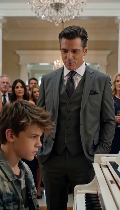 The Billionaire Mocked My Faded Clothes Until I Played His Missing Son's Melody