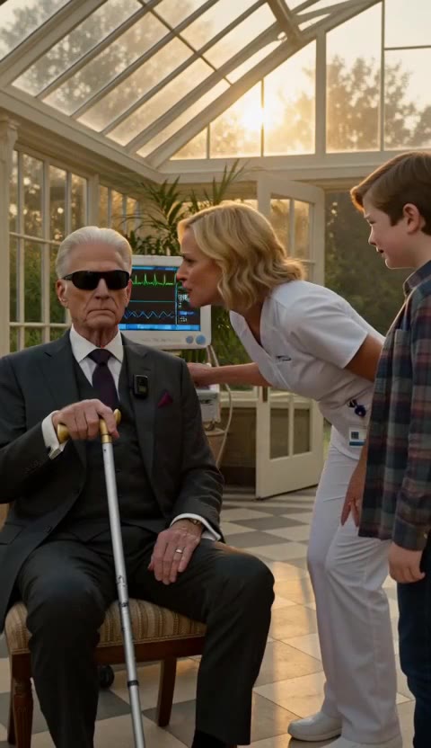 The Blind Billionaire's Final Test: He Caught the Nurse Stealing in Front of His Grandson