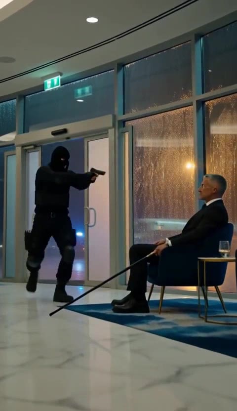 Blind Veteran Turns Tables On Armed Robber In Luxury Lounge!