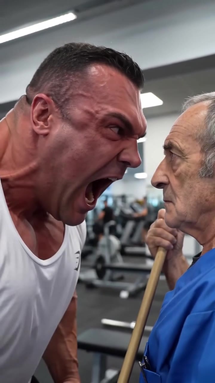 Ce bodybuilder a humilié un vieux balayeur, sans savoir qui il était vraiment