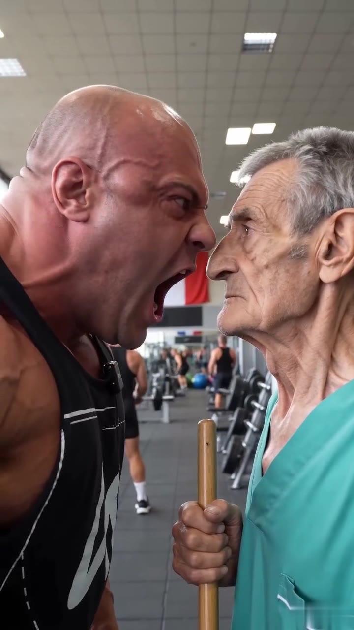 Ce bodybuilder a humilié un vieux balayeur sans se douter de sa véritable identité
