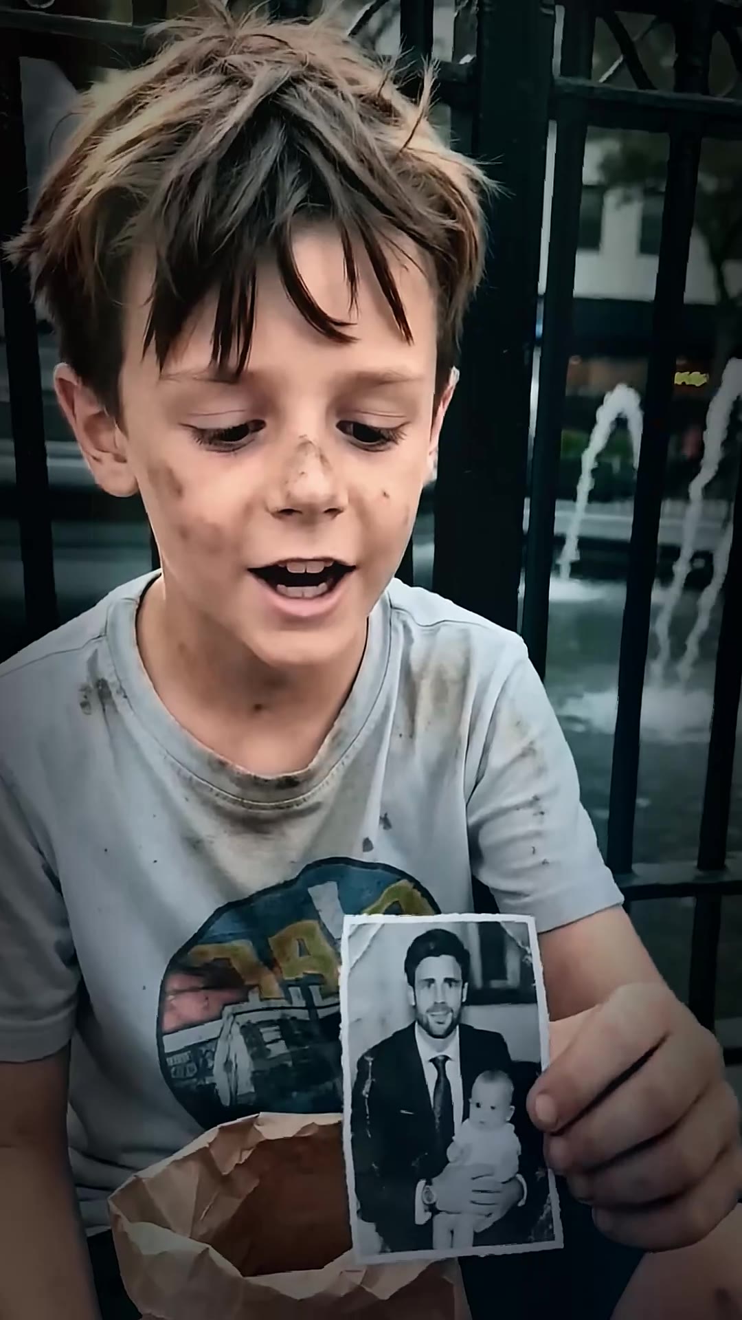 The Boy at the Fountain Looked Just Like My Daughter — Then He Pulled Out a Photo I Buried 7 Years Ago
