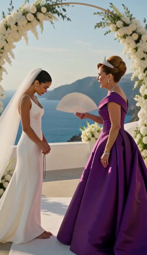 Bride's Humble Dad Silences Rich Mother-in-Law, Revealing Shocking Truth at Santorini Wedding