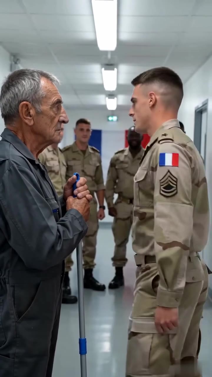 Ce jeune officier humilie un vieux concierge, sans se douter de sa véritable identité
