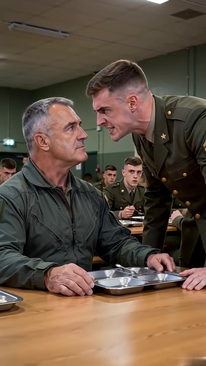 Ce commandant humilie un vieil homme au réfectoire, ignorant sa véritable identité