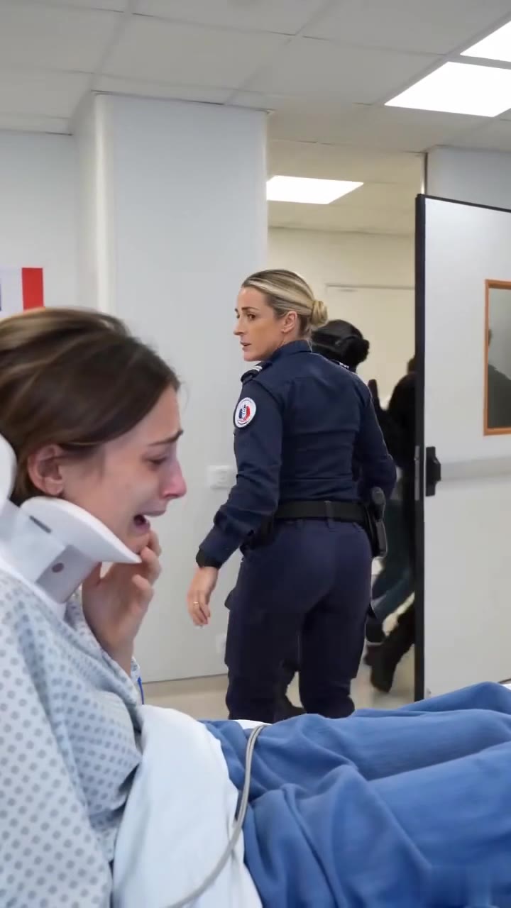 Une commissaire courageuse protège une femme blessée face à l'agression de son ex-mari