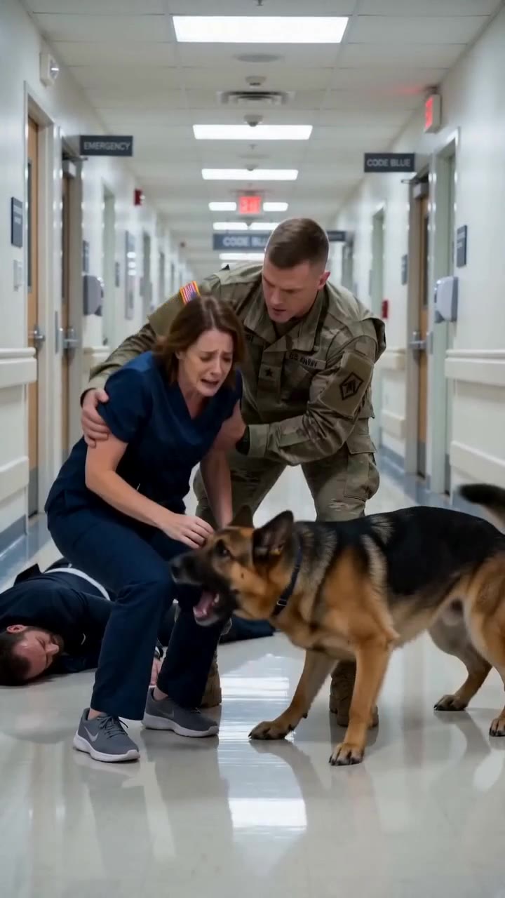A Corrupt Husband Cornered a Screaming Doctor, but a Brave Soldier Stepped In
