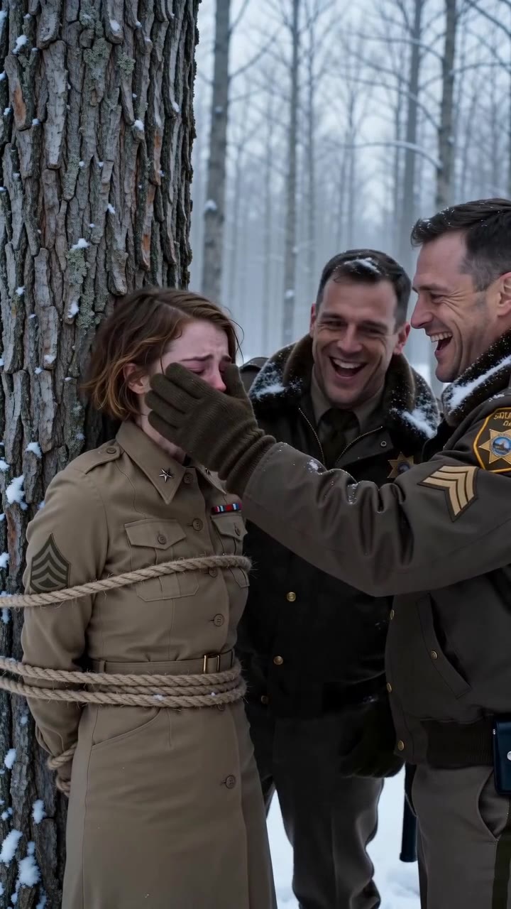 Corrupt Officers Mocked A Bound Female Soldier, Unaware She Had Already Called For Backup