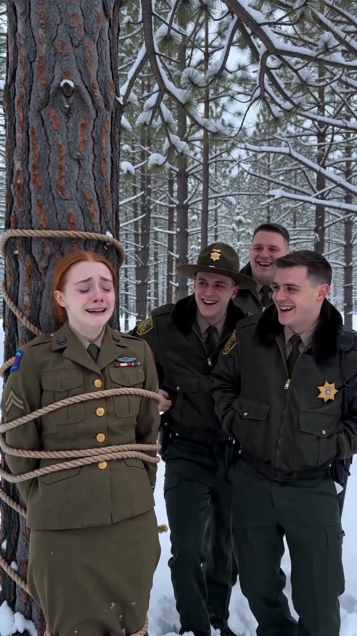 The Corrupt Sheriffs Mocked The Tied Soldier, Unaware Of Her Real Rank