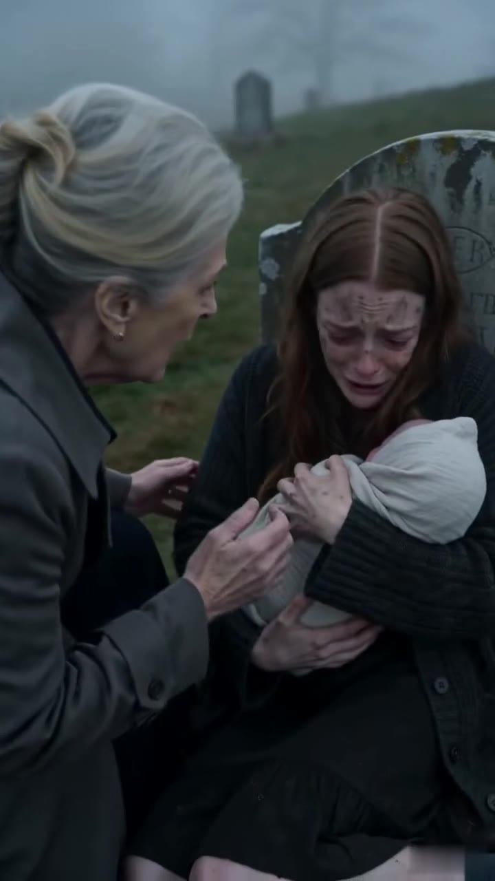 I Sobbed at My Late Boyfriend's Grave Cradling Our Baby—Then His Mother Found Us