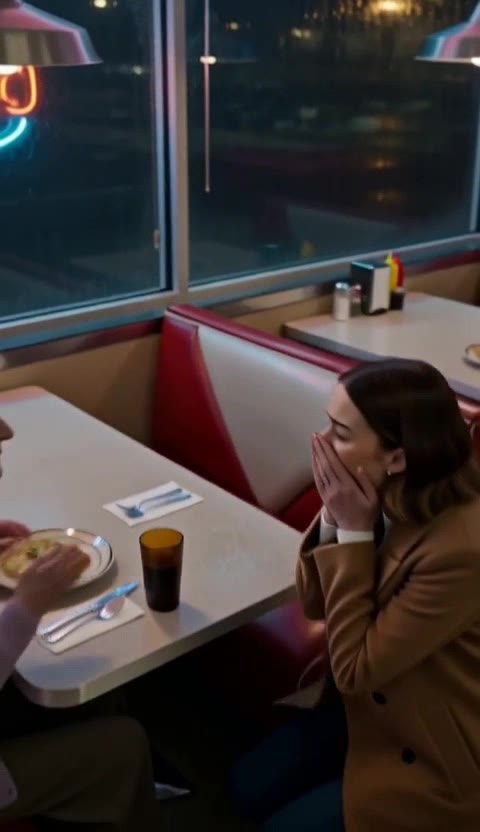 Daughter's Rage Unhinged, Then Mom's Secret Sacrifice Revealed in Diner's Neon Glow