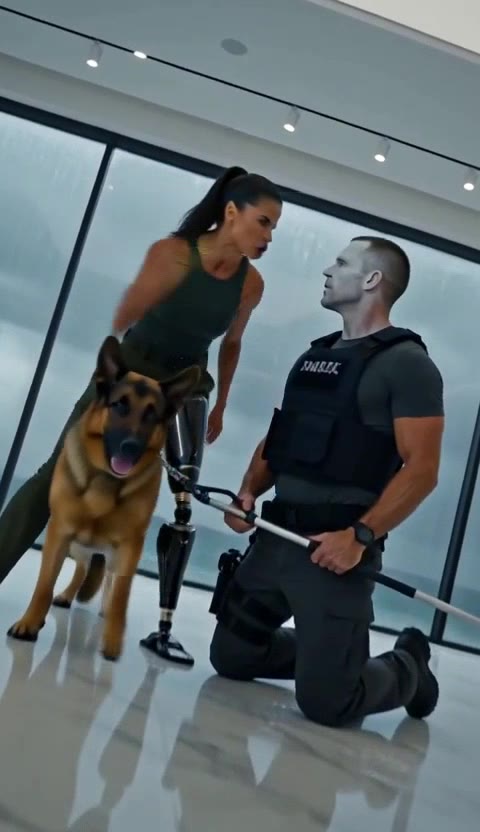 Disabled War Hero Dog Saved From Animal Control Officer By Legendary Delta Force Operative!
