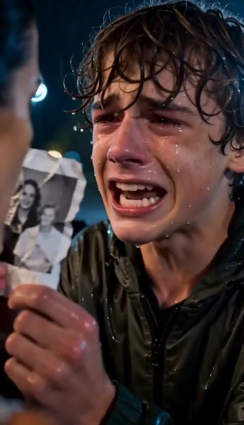 A Drenched Teen Confronts a Wealthy Socialite With a Shocking Photo of His Mother