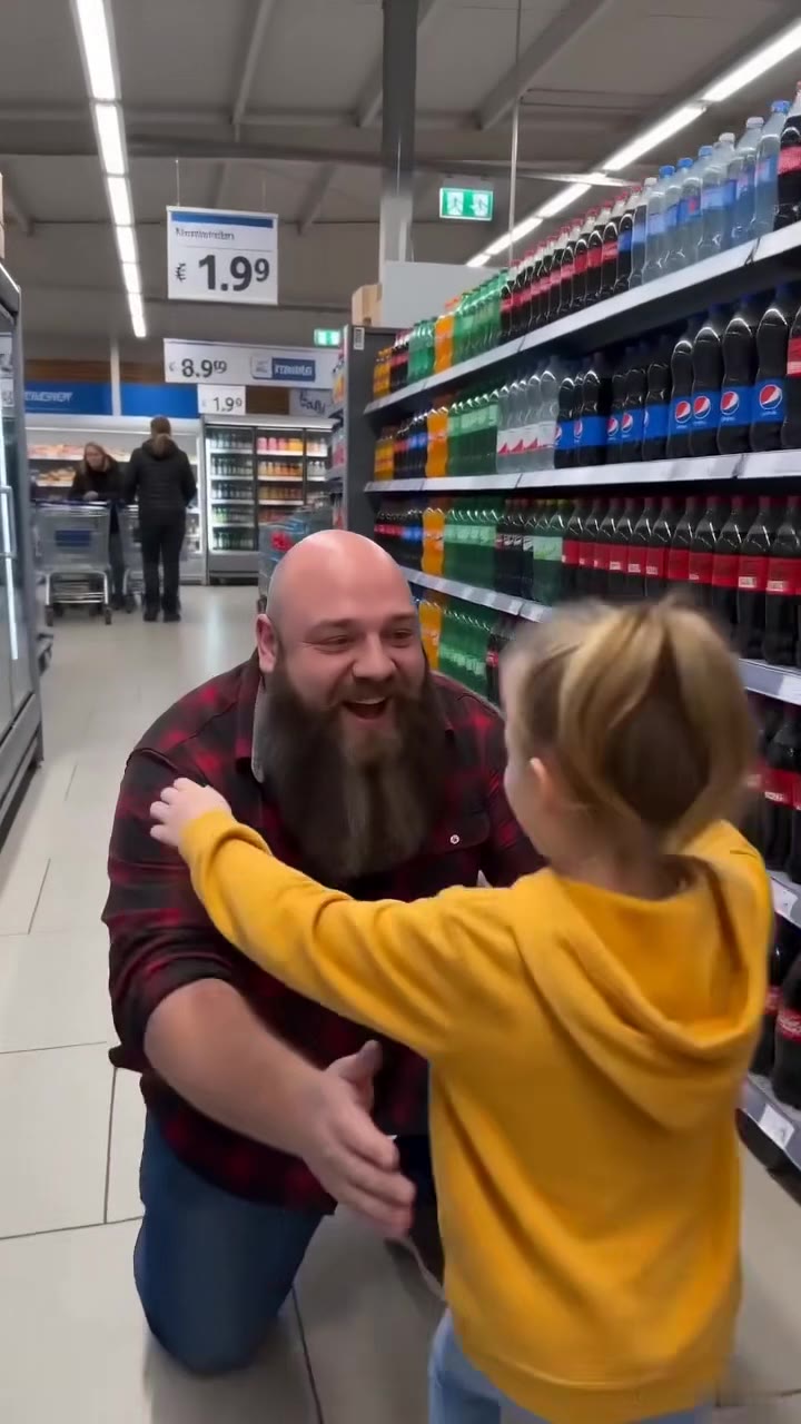 Ein Fremder umarmt meine kleine Tochter im Supermarkt – seine Begründung erschüttert mich tief