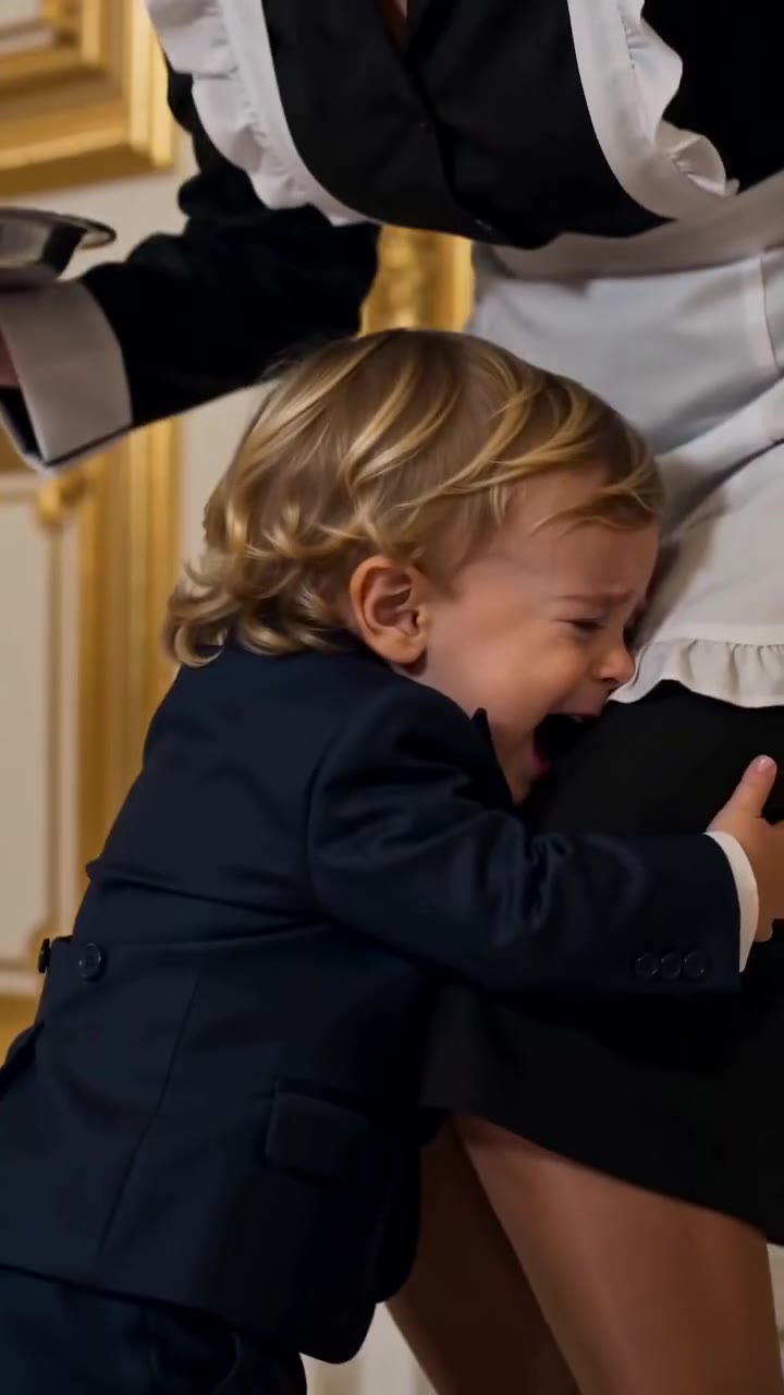 El abrazo de un niño en una boda de lujo reveló un secreto oculto