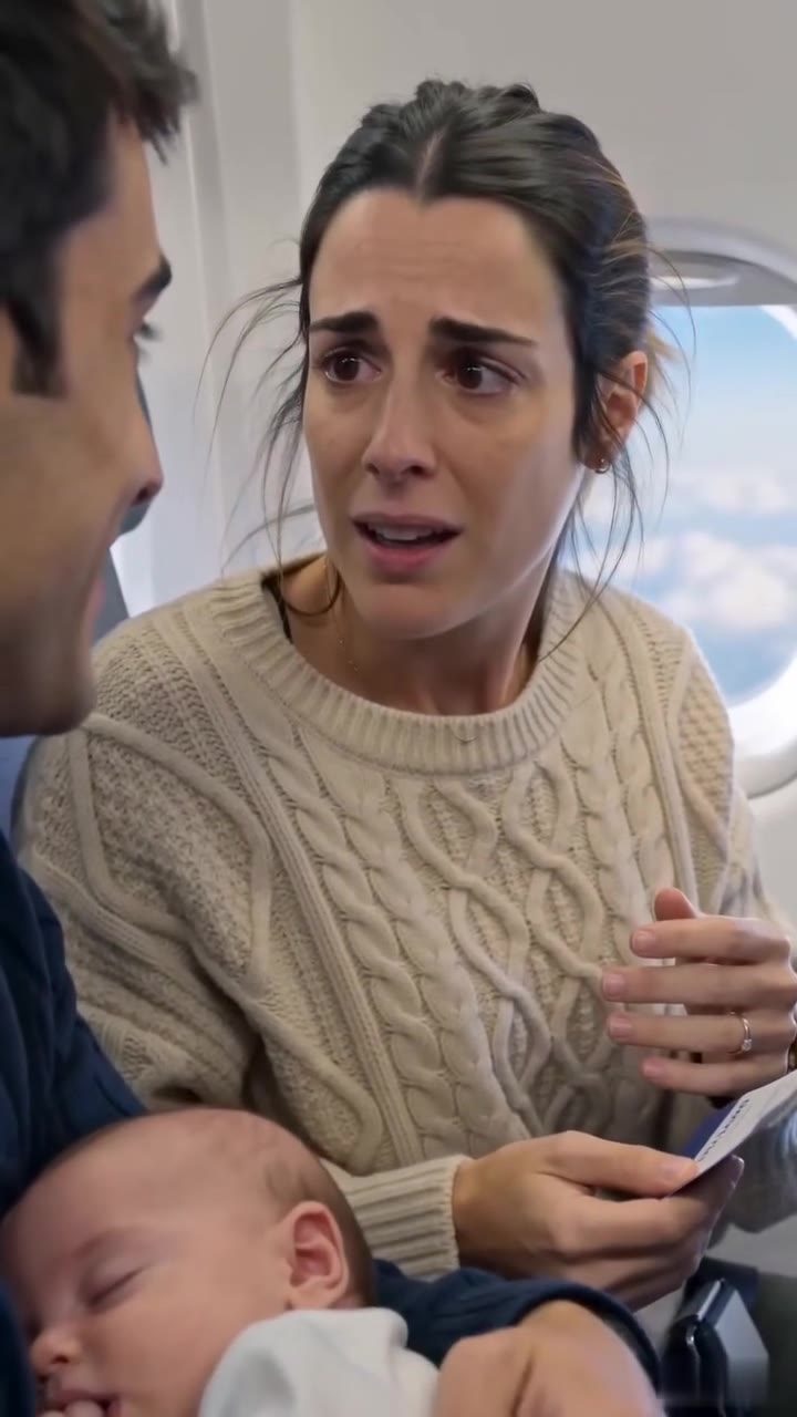 Un desconocido calmó a mi bebé en el avión y me salvó de mi pasado