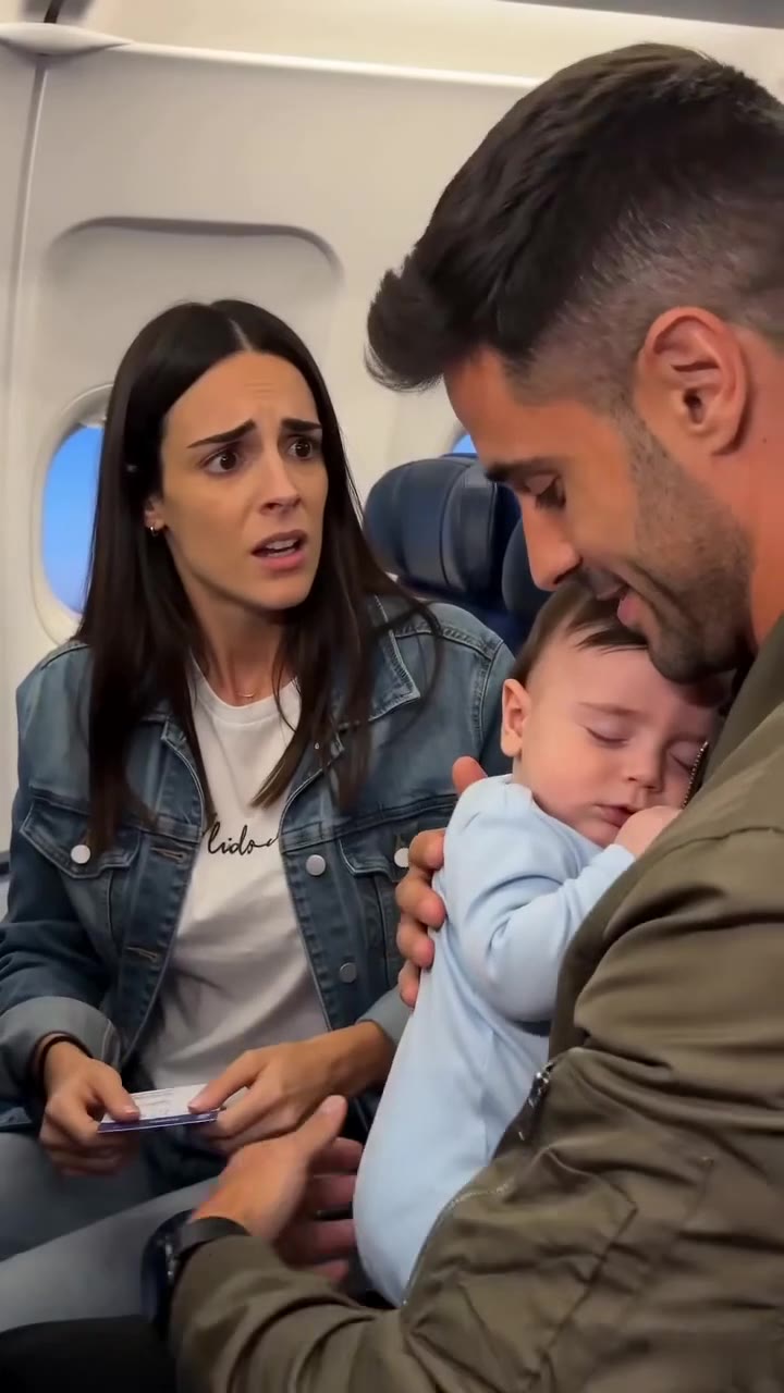 El desconocido que calmó a mi bebé en el avión ocultaba un doloroso secreto