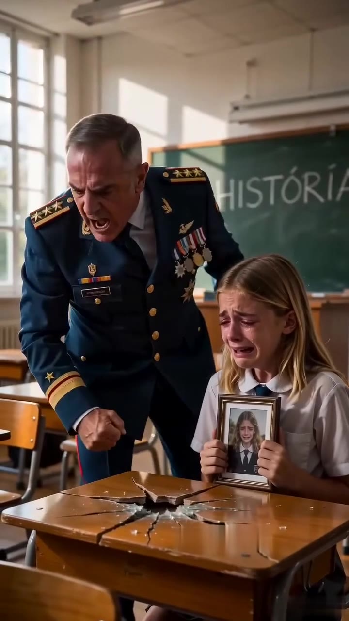El general que irrumpió en clase para salvar a una niña huérfana de su profesora