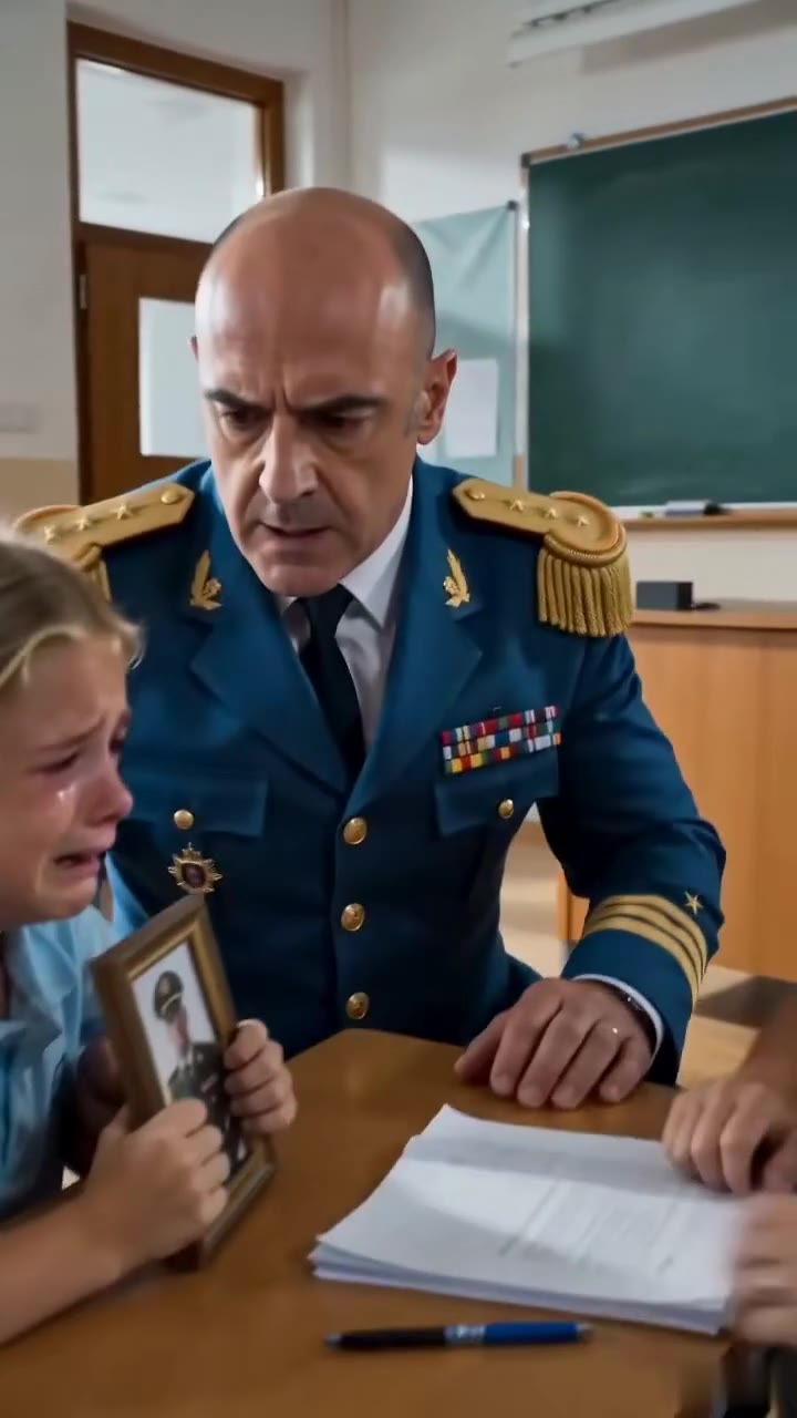 El general que irrumpió en el colegio para salvar a una niña desamparada