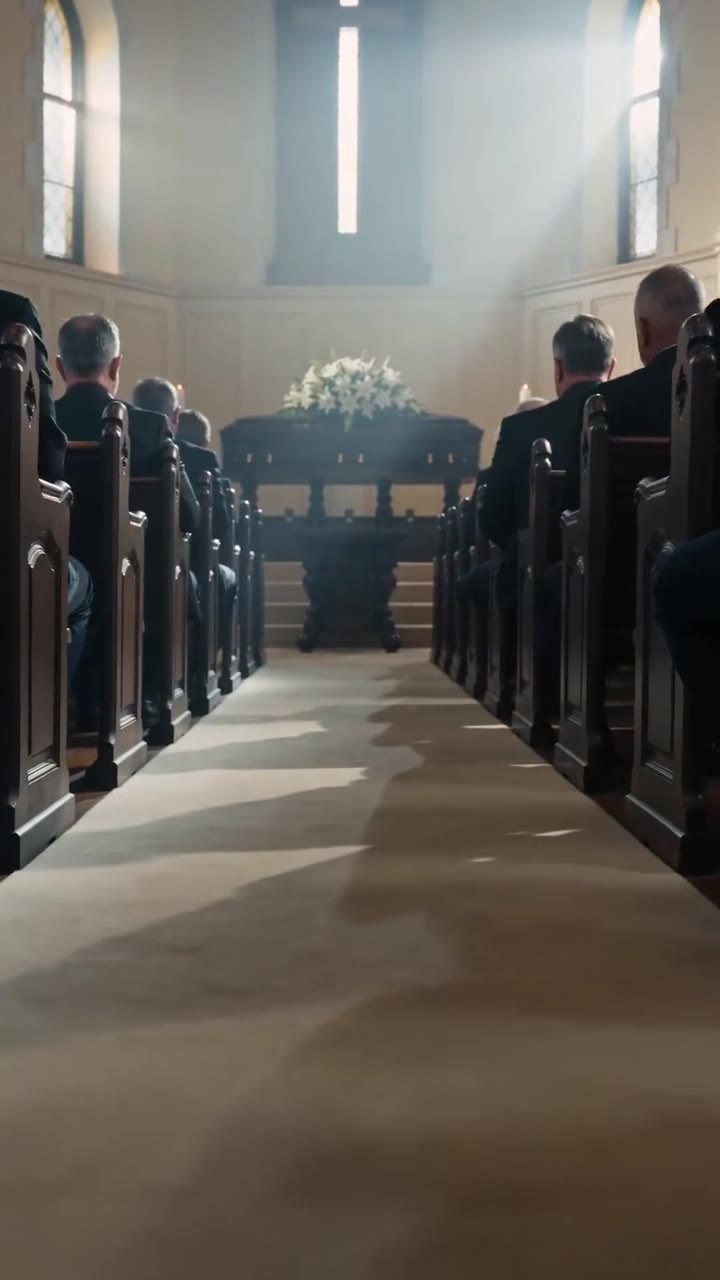 El pequeño rechazado en el funeral de su padre revela un secreto que destruirá a su abuela