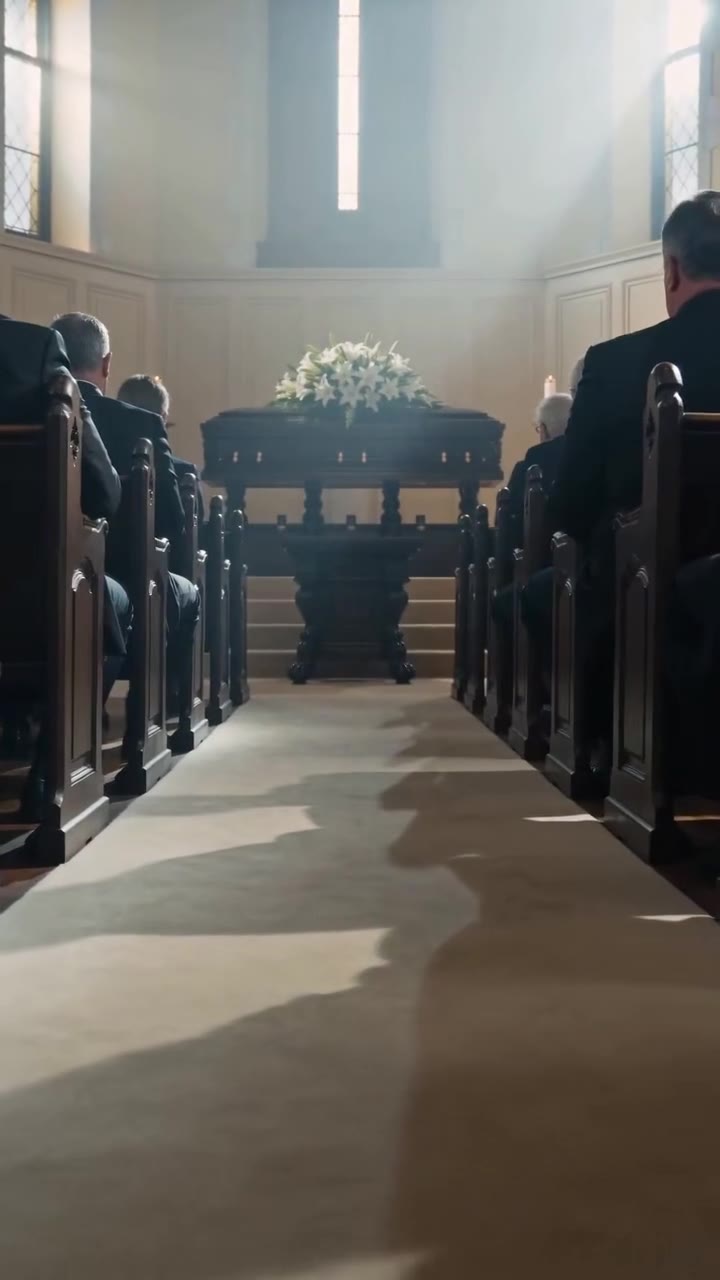 El pequeño rechazado en el funeral de su padre revela un secreto que destruirá a su abuela