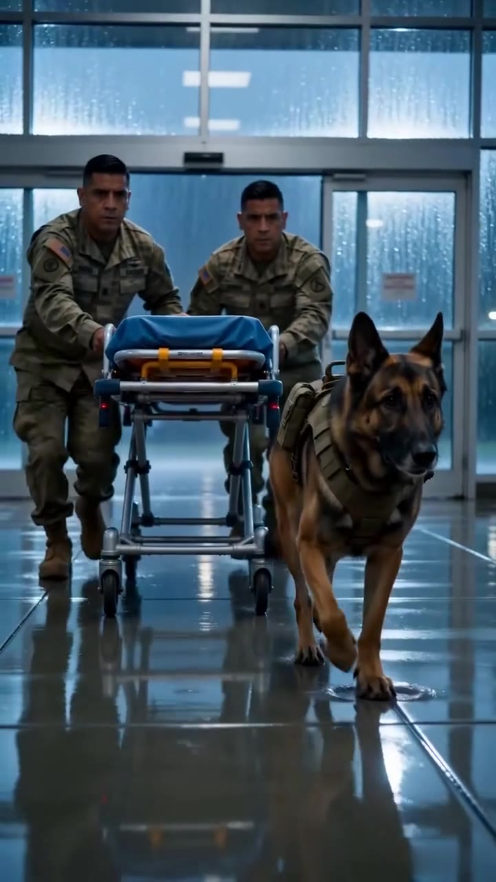 El rescate del sargento herido y el perro que desafió a todo el hospital