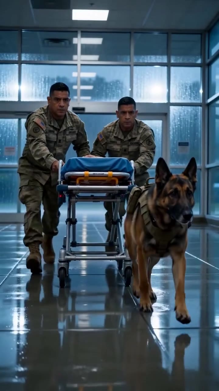El rescate del sargento herido y el perro que desafió a todo el hospital