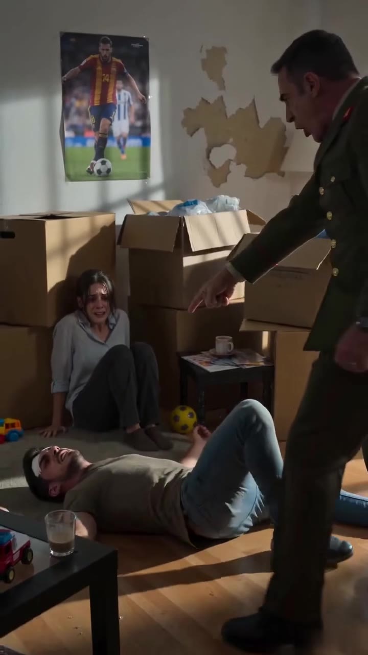 El secreto de mi esposo cayó cuando mi padre militar derribó la puerta