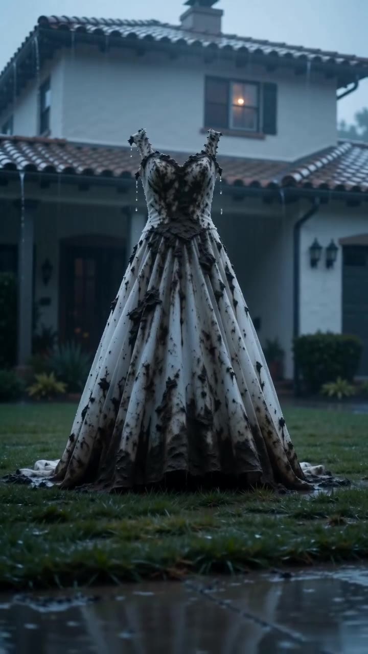 El vestido de novia en el barro reveló el secreto familiar que destrozó mi boda