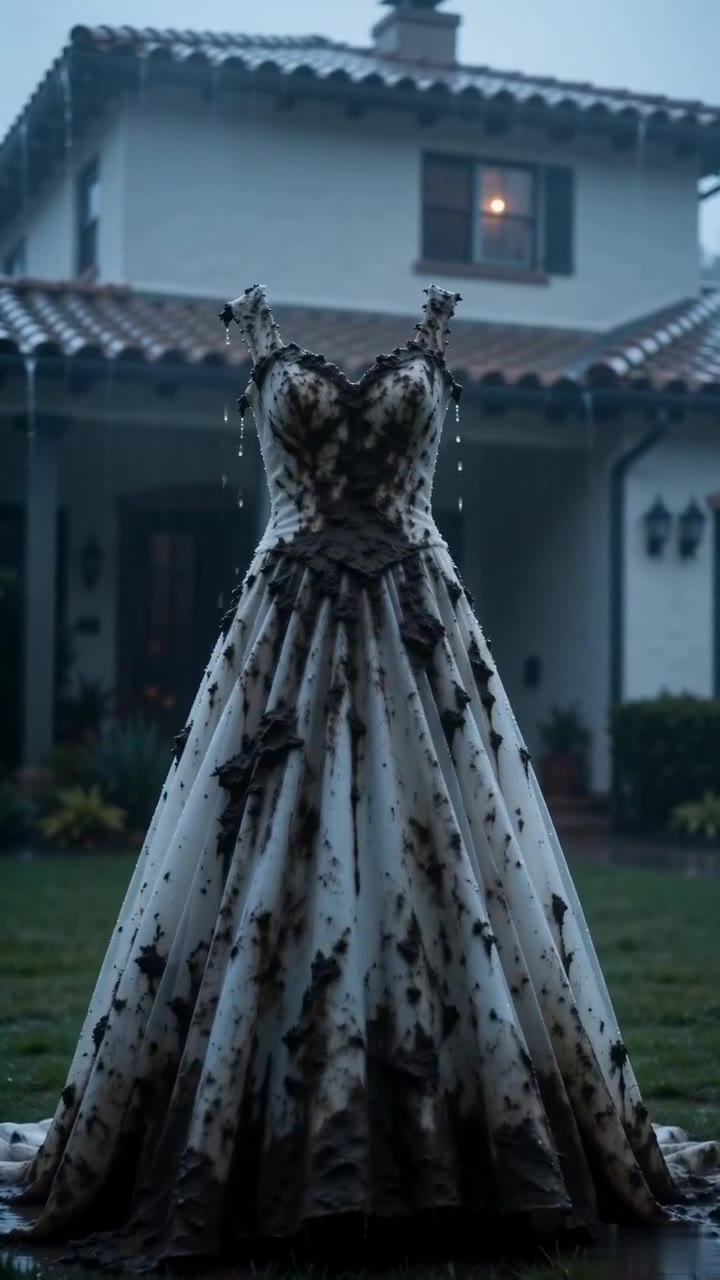 El vestido de novia en el barro reveló el secreto familiar que destrozó mi boda