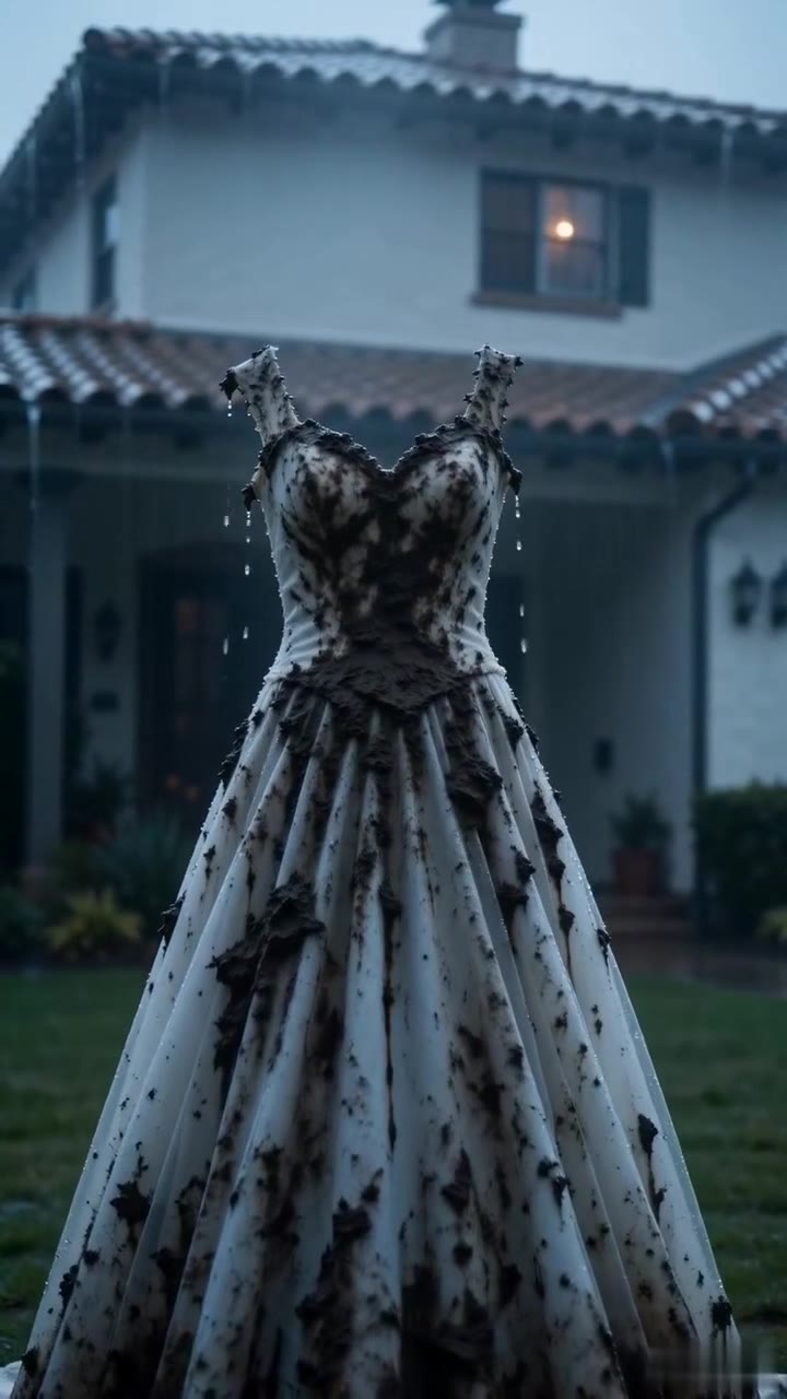 El vestido de novia en el barro reveló el secreto familiar que destrozó mi boda