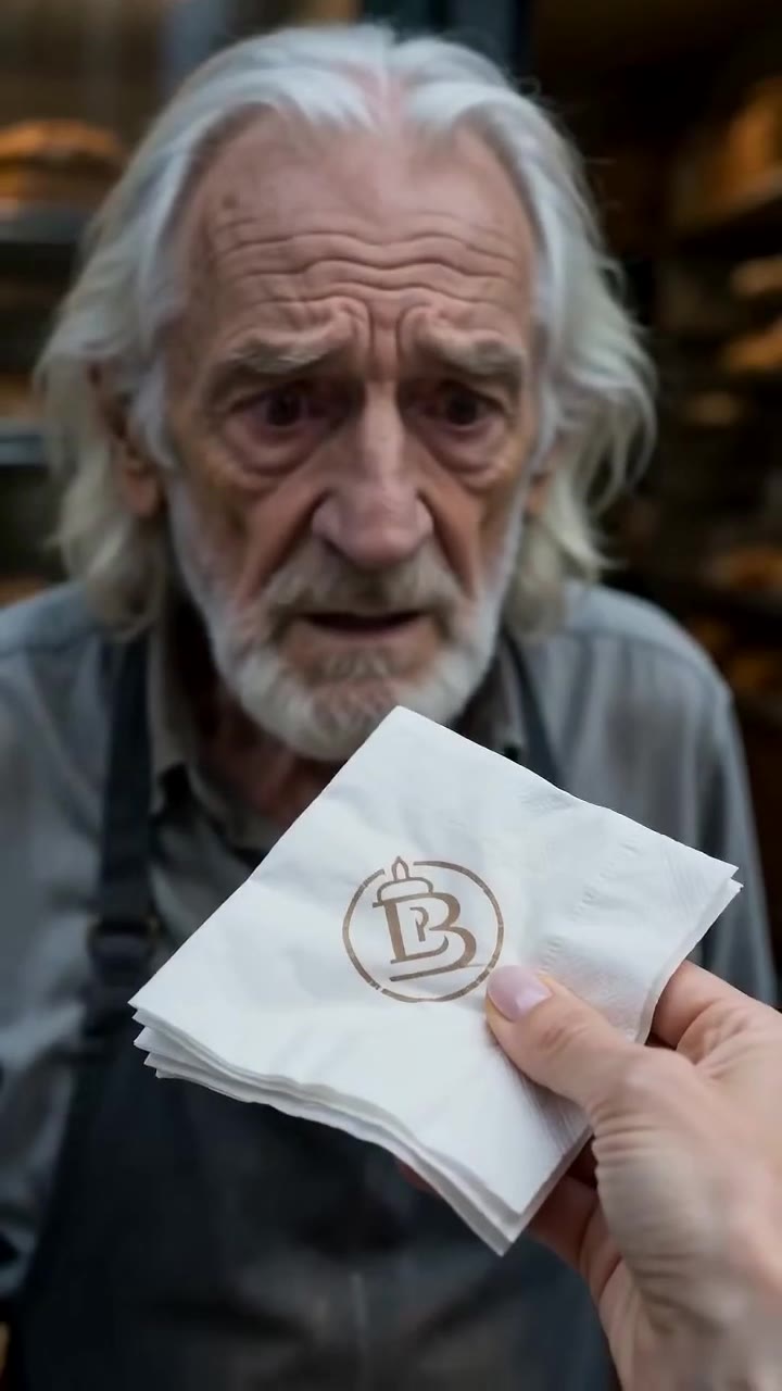 An Elderly Baker Facing Eviction Is Saved by a Stranger with a Familiar Napkin