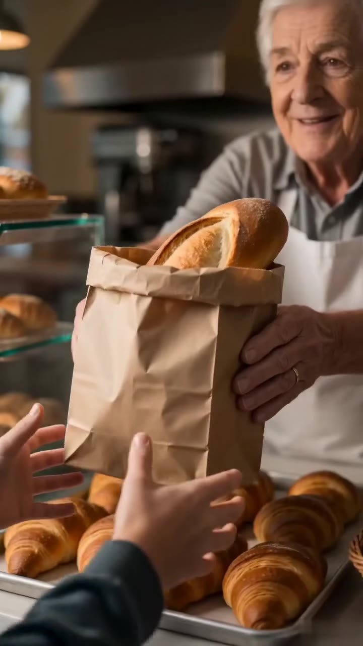 An Elderly Baker Saved a Starving Girl, Years Later She Returns to Save His Legacy