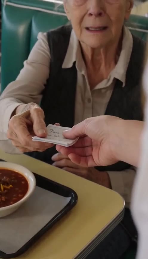 An Elderly Woman Handed Me a Note in a Diner, Unlocking a Decades-Old Family Secret