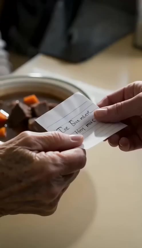 An Elderly Woman Handed Me a Mysterious Note in Exchange for a Free Meal