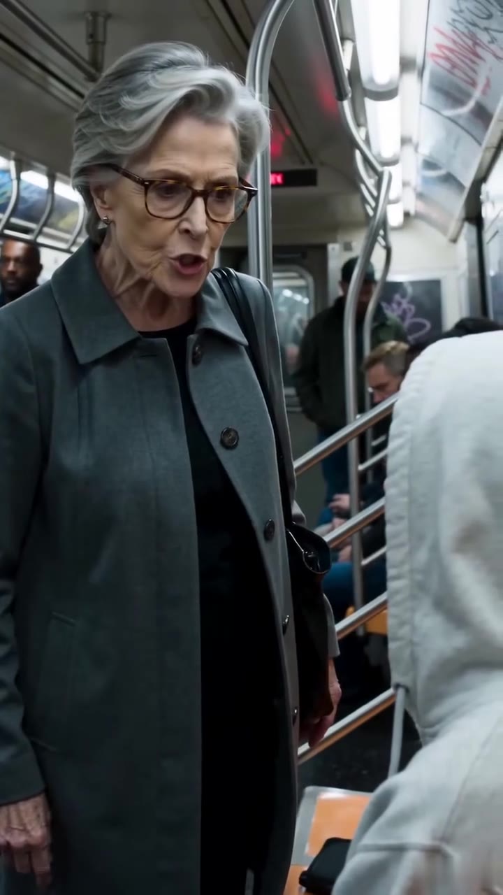 An Elderly Woman Shamed Me on a Crowded Subway Until I Pulled My Hood Down