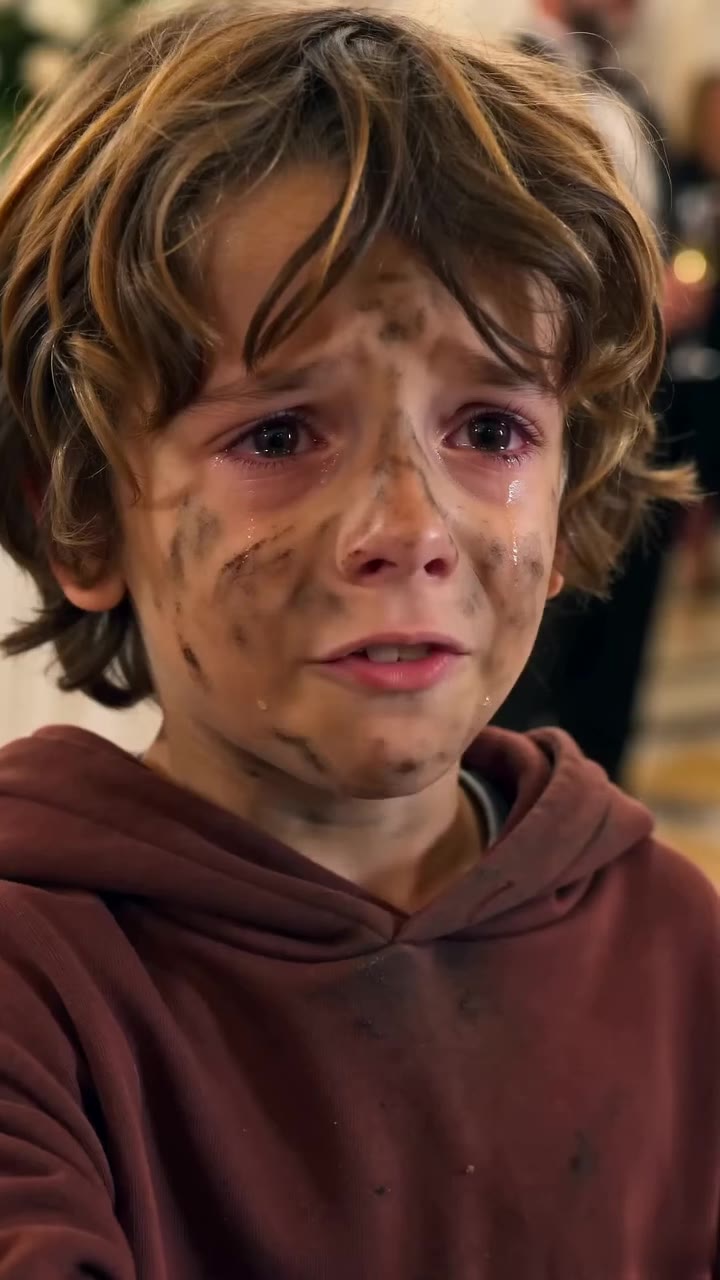 Un enfant en haillons bouleverse un gala en tenant la main d'une riche héritière amnésique