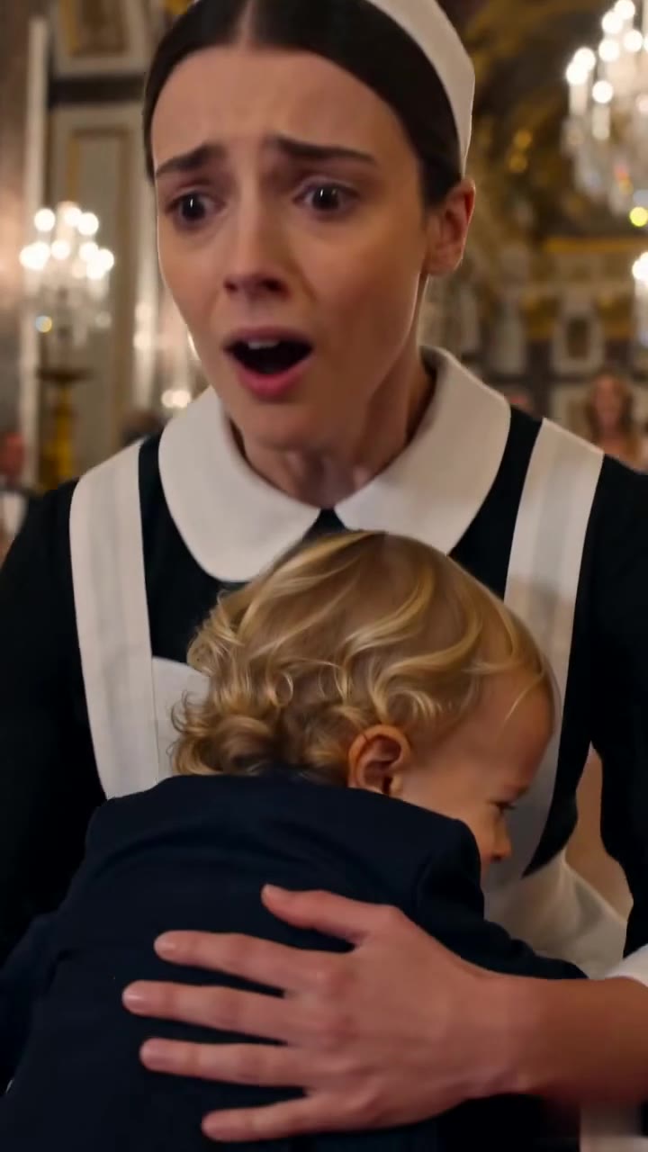 L'enfant des mariés court vers une serveuse et crie maman devant toute la noblesse